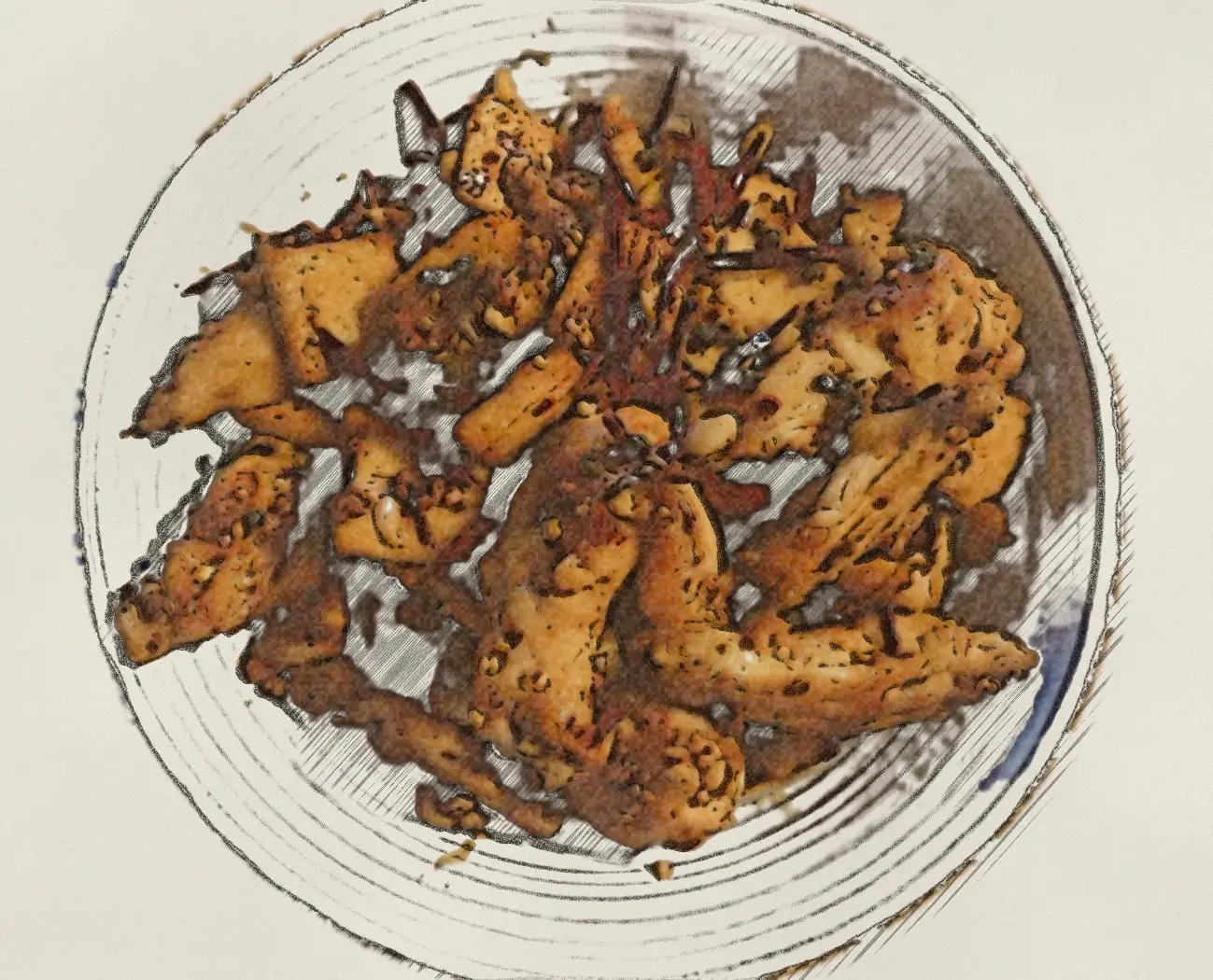 干锅鸡翅鸡腿